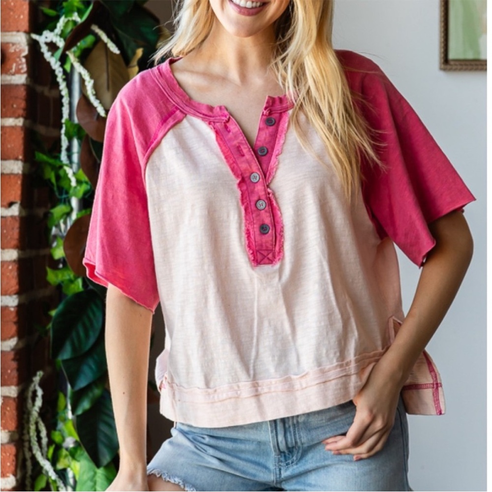 🌸🌸Oli & Hali Henley Shirt